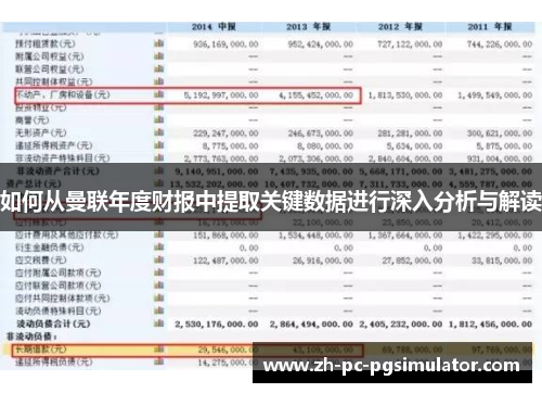 如何从曼联年度财报中提取关键数据进行深入分析与解读